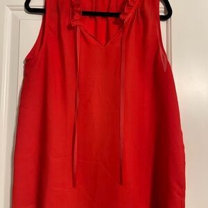 Women's Red Sleeveless Top